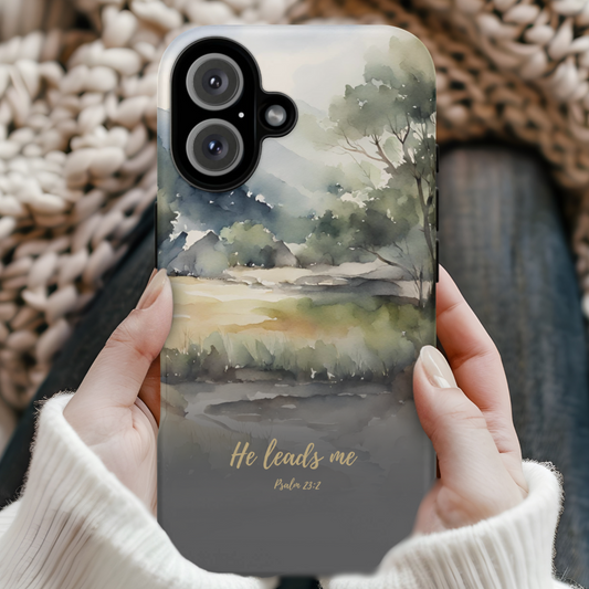 He Leads Me iPhone Case