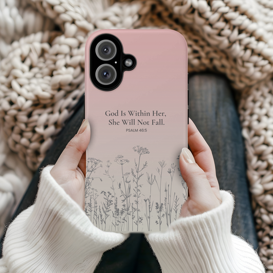 She Will Not Fall iPhone Case