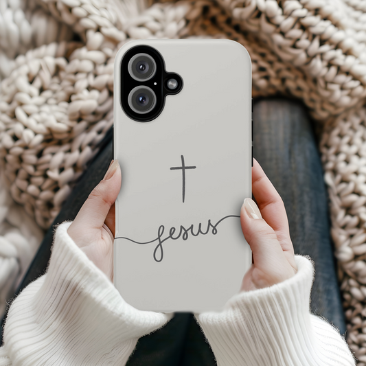 Jesus Script iPhone Case