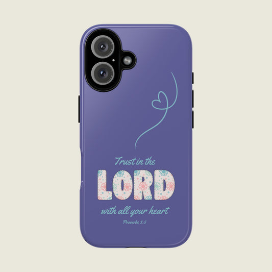 Floral Trust in the Lord iPhone Case