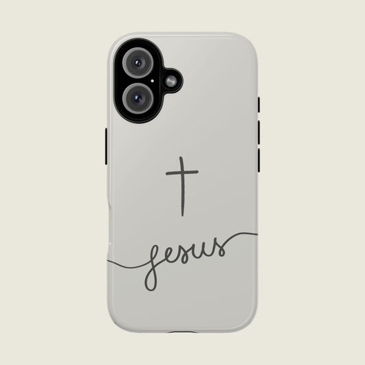 Jesus Script iPhone Case