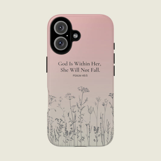 She Will Not Fall iPhone Case