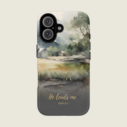 He Leads Me iPhone Case